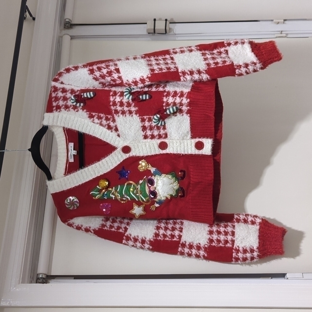 Ugly Christmas Sweater Cardigan Size S - Picture 4 of 4